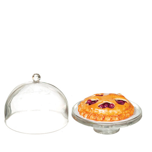 Display with Cherry Tart